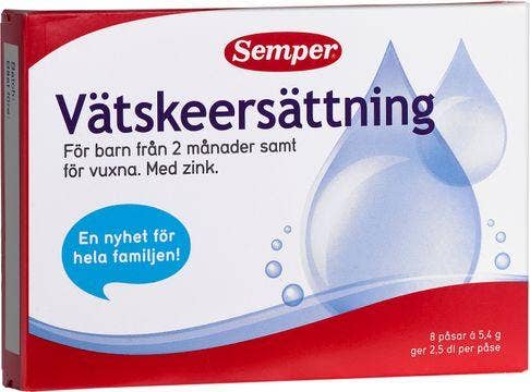 Semper Vätskeersättning med zink, Vätskeersättning, 8x