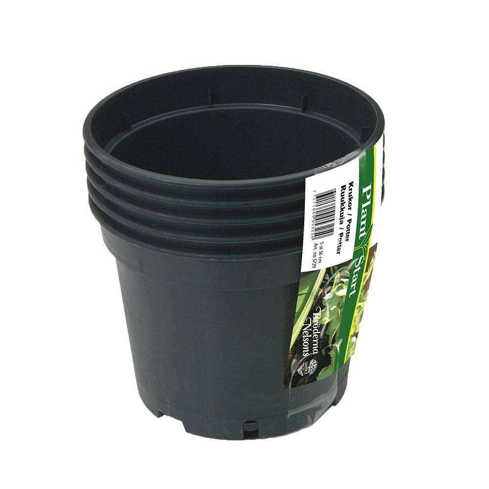 Nelson Garden Plastkruka Rund 17cm 5-p Nelson Garden