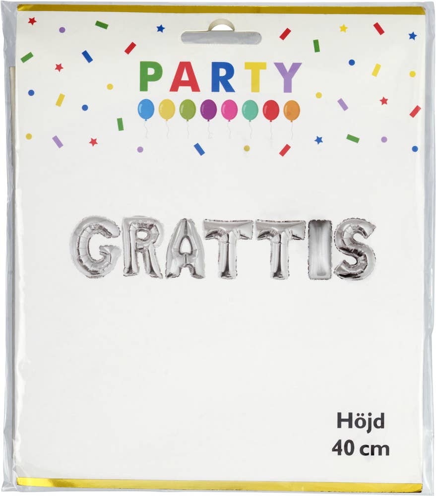 Party Pack Ballong Grattis