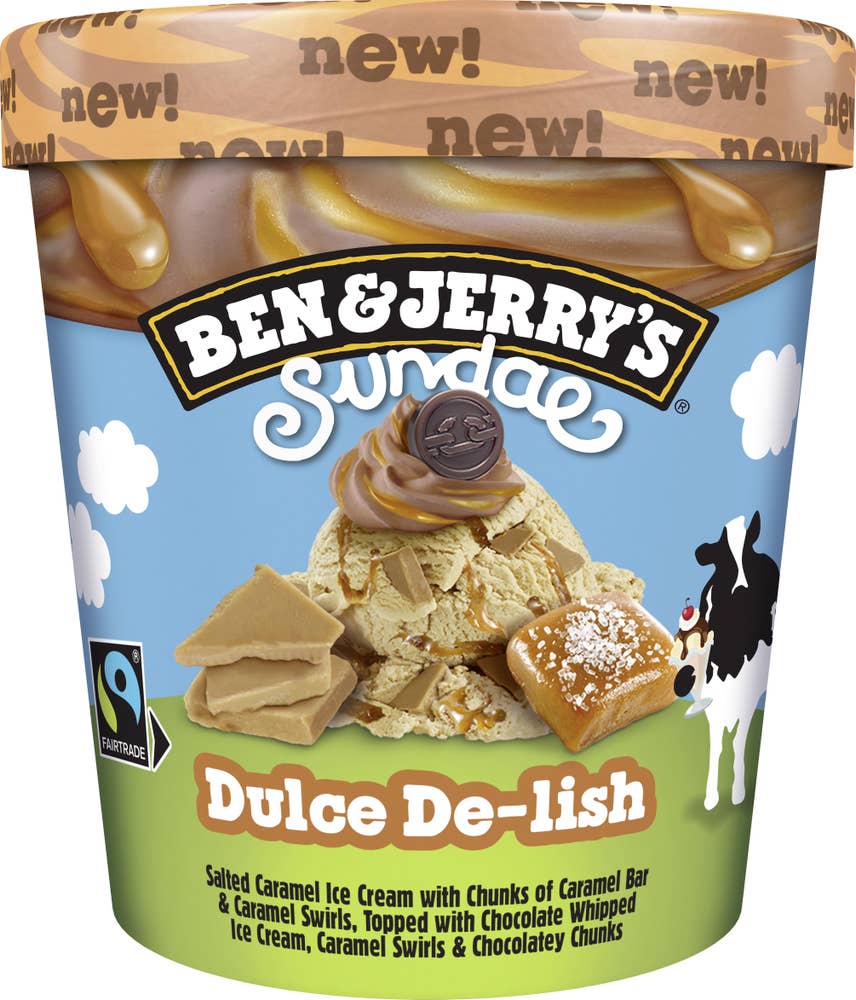 Ben & Jerry's Glass Sundae Dulce De-lish Fairtrade
