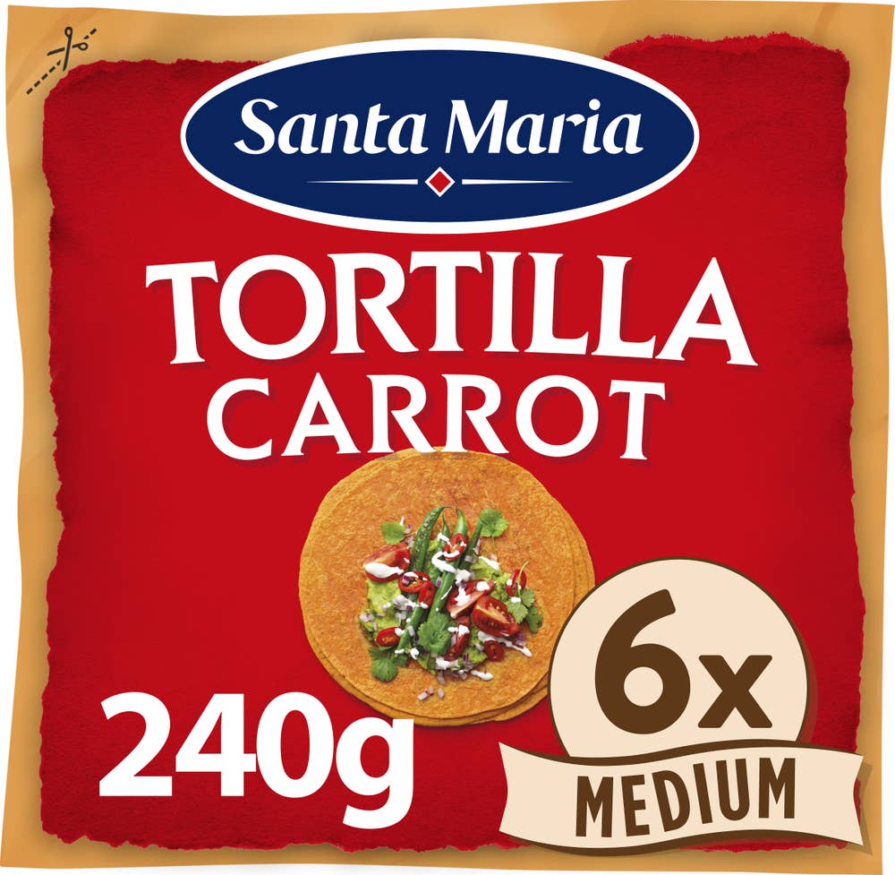 Santa Maria Tortillas Carrot Medium 6-p