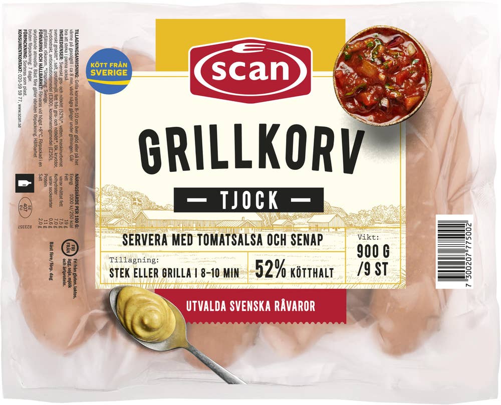 Scan Grillkorv Tjock
