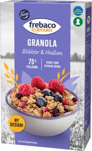 Frebaco Kvarn Svensk Granola Blåbär & Hallon