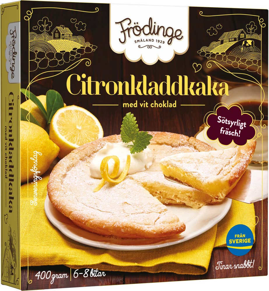 Frödinge Citronkladdkaka Fryst 400g Frödinge