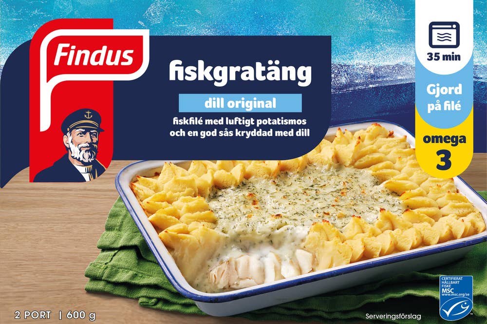 Findus Fiskgratäng Dill Original Fryst MSC
