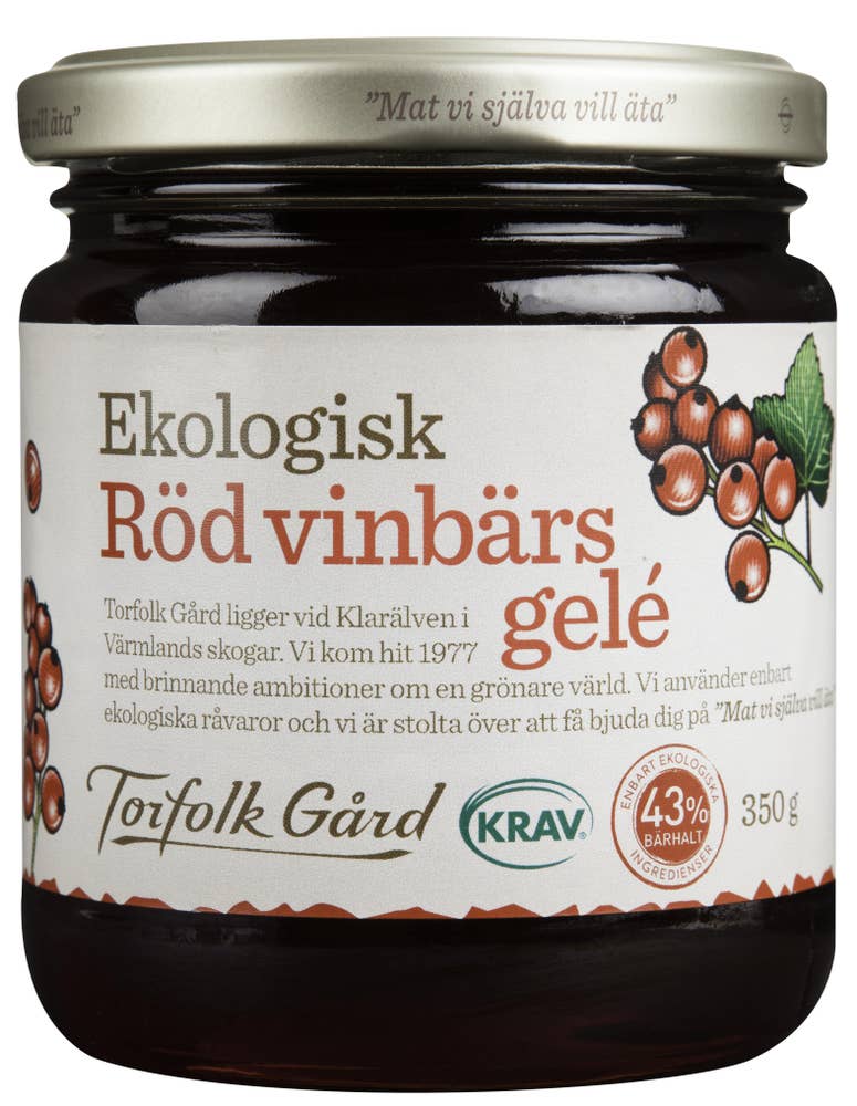 Torfolk Gård Rödvinbärsgelé EKO/KRAV