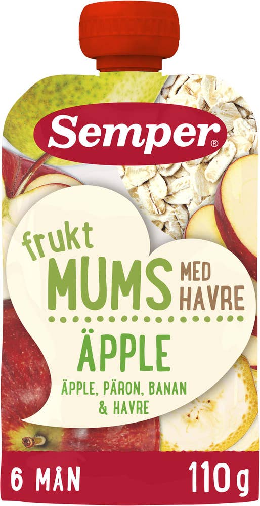Semper Fruktmums Äpple med Havre 6M