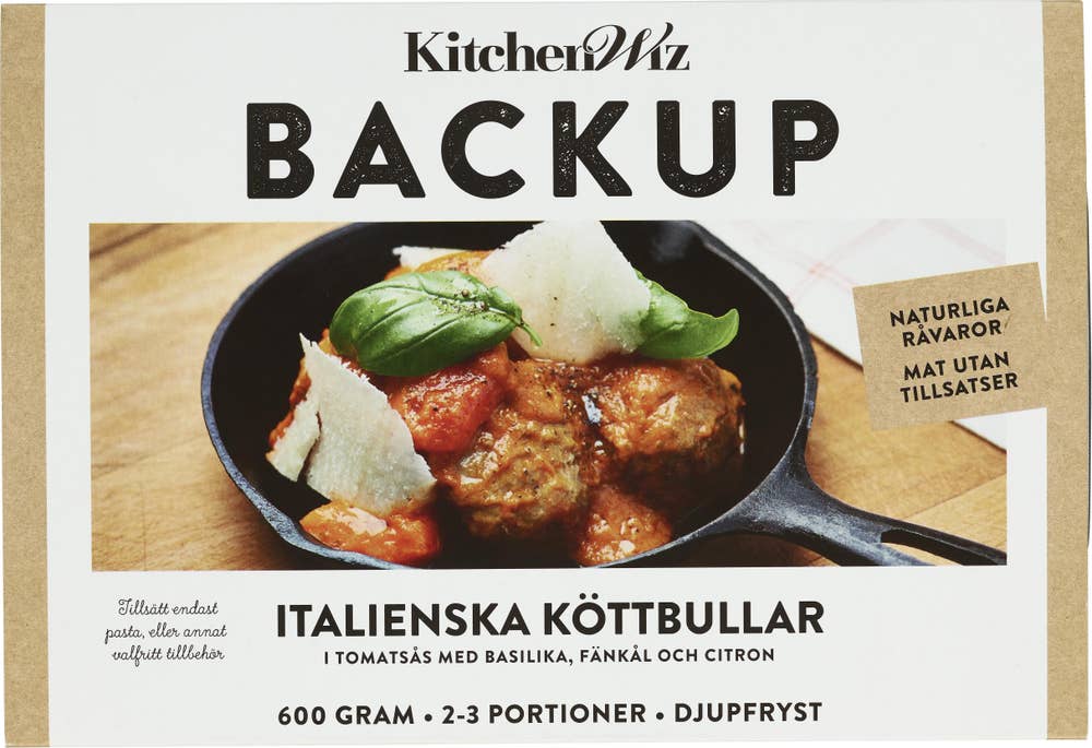 Backup Italienska Köttbullar 2-3 Port Fryst