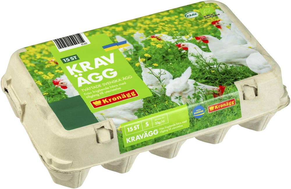 Kronägg Ägg Frigående S KRAV 15-p Kronägg
