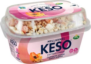 KESO® Cottage Cheese Mellanmål Cashewnöt, Ananas, Apelsin & Papaya 4,3%