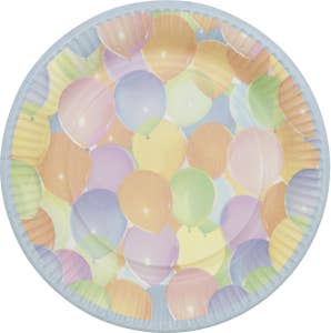 Happy Party Tallrikar Ballonger