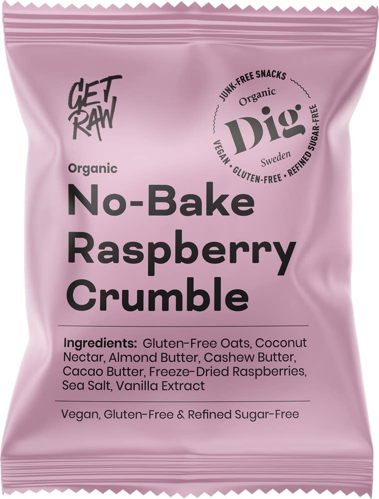 Get Raw No-Bake Raspberry Crumble EKO