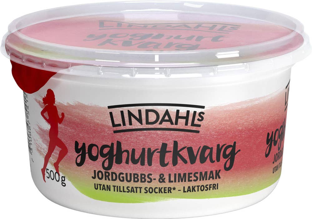 Lindahls Yoghurtkvarg Jordgubb & Lime 0,3% Laktosfri