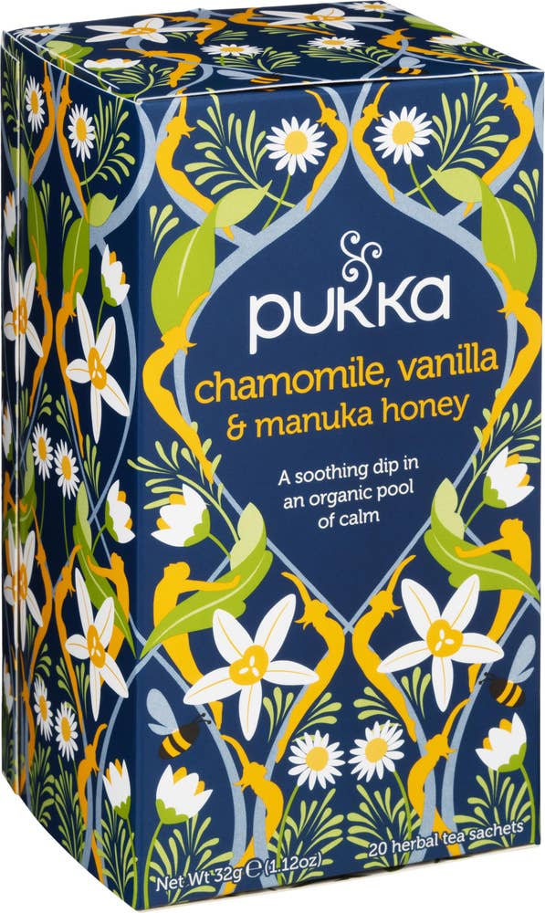 Pukka Te Chamomile Vanilla & Manuka Honey EKO