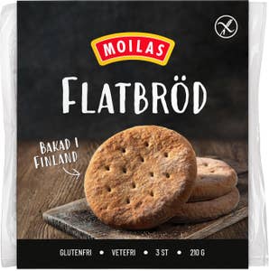 Moilas Flatbröd Glutenfritt 3x70g