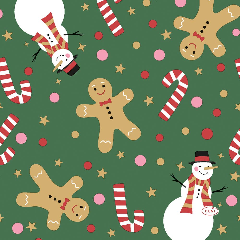 Duni Servett Candyman Green 3-Lags 33x33cm