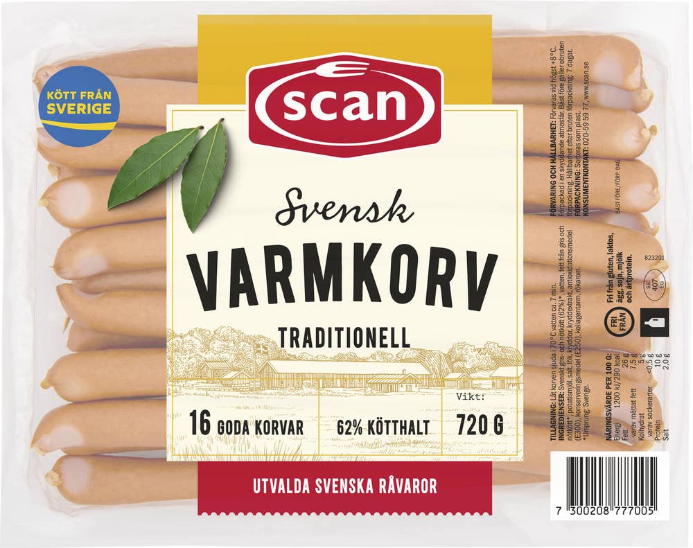 Scan Varmkorv med Skinn