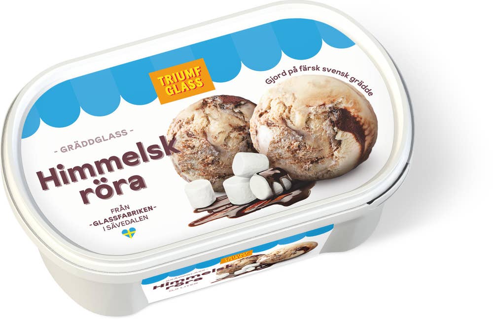 Triumf Glass Gräddglass Himmelsk Röra