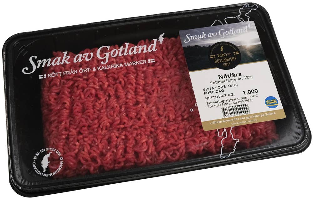 Smak av Gotland Nötfärs 12%