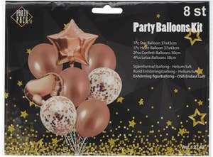 Partypack Ballongbukett Party Mix Rosé