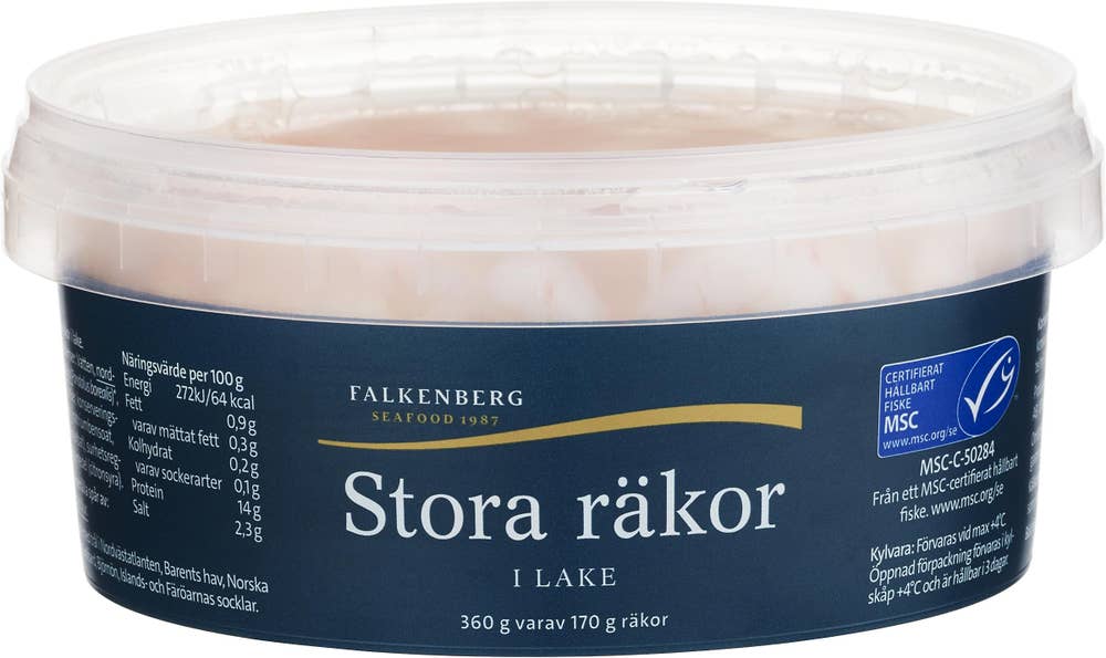 Falkenberg Seafood Stora Räkor i Lake MSC