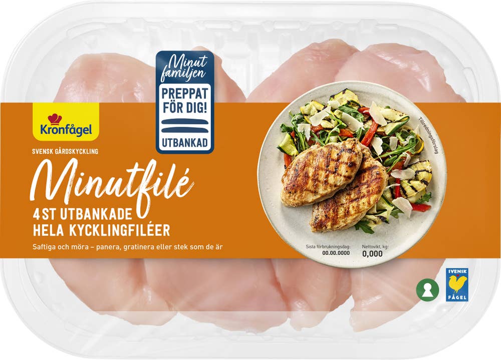 Kronfågel Minutfilé ca 600g