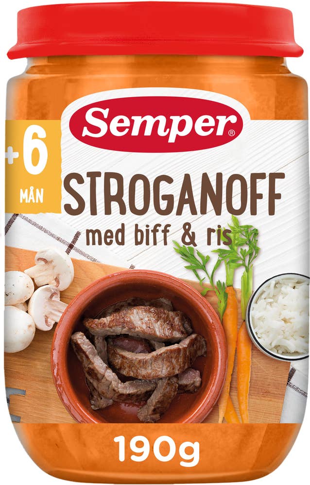 Semper Stroganoff med Biff & Ris 6M