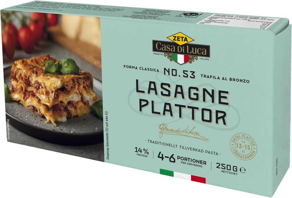 Zeta Lasagneplattor