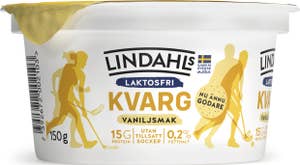 Lindahls Kvarg Vanilj 0,2% Laktosfri Utan Tillsatt Socker