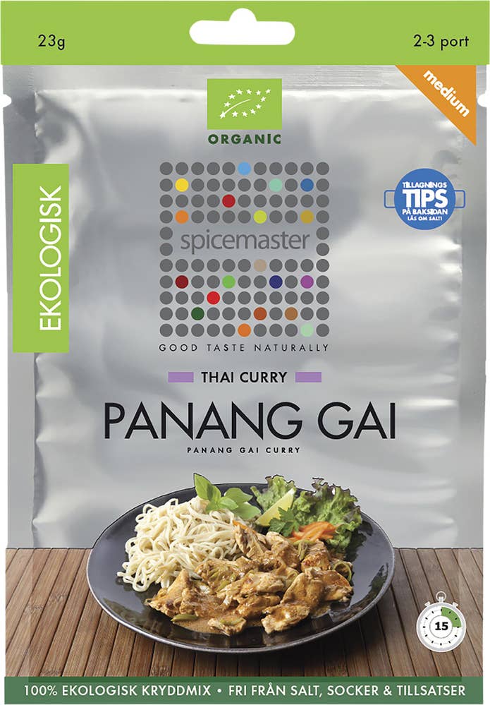 Spicemaster Kryddmix Panang Gai Utan Salt EKO