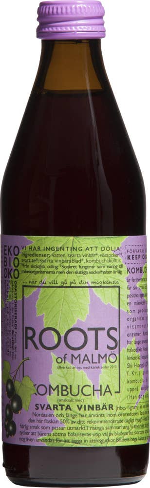 Roots Kombucha Svarta Vinbär EKO