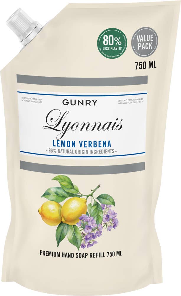 Gunry Flytande Tvål Refill Lemon Verbena