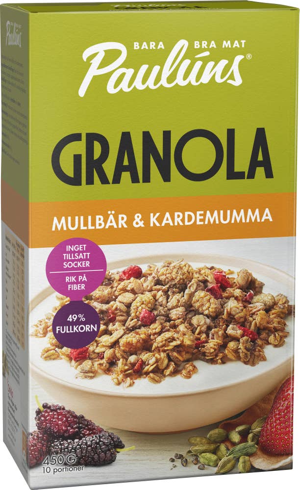 Paulúns Granola Mullbär & Kardemumma