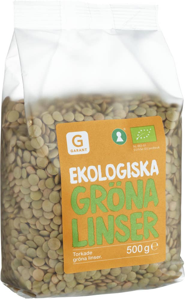 Garant Eko Gröna Linser Torkade EKO