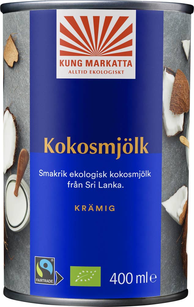 Kung Markatta Kokosmjölk EKO/KRAV/Fairtrade 400ml Kung Markatta