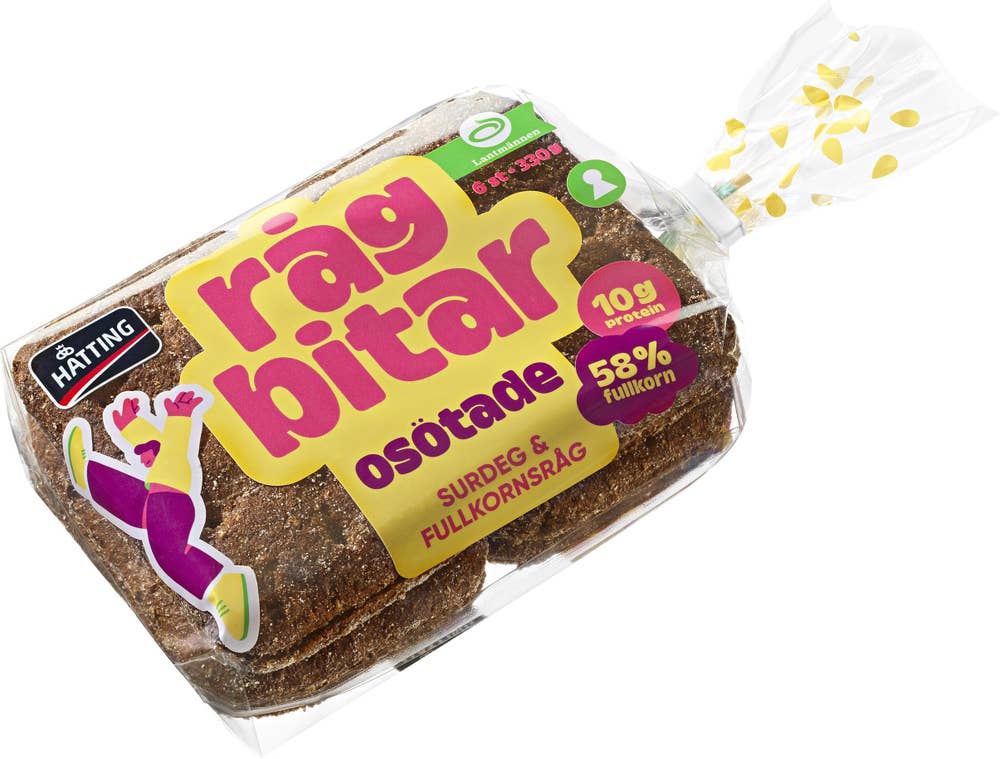 Hatting Rågbitar Osötade 6-p