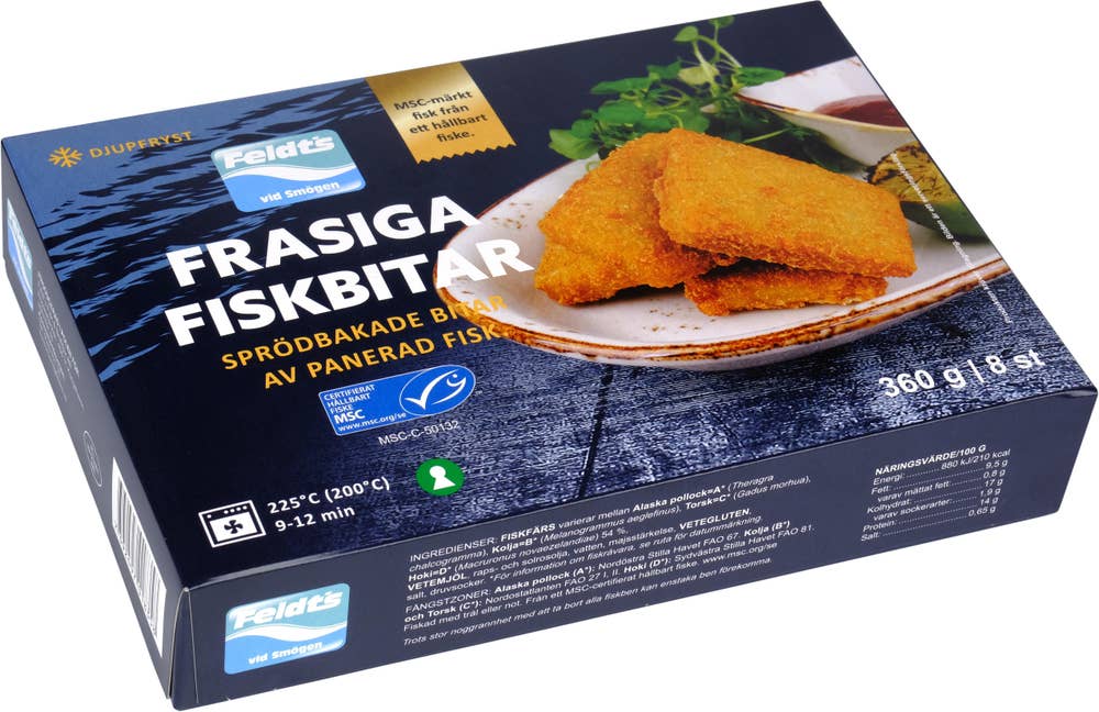Feldts Frasiga Fiskbitar Frysta MSC