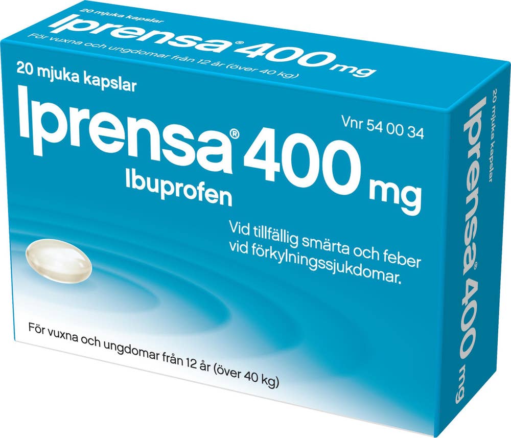 Iprensa Ibuprofen 400mg Mjuk Kapsel