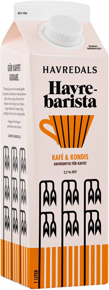 Havredals Havredryck Kafé & Kondis 2,5% 1L Havredals