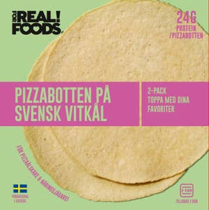 FOR REAL! FOODS Pizzabotten på Vitkål Fryst 2x120g