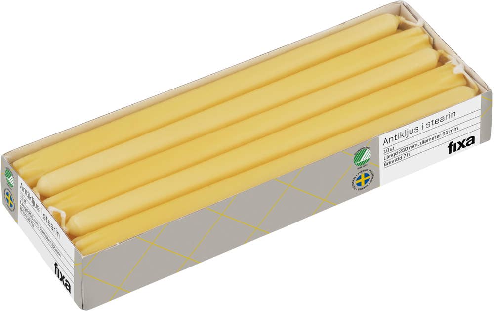 Fixa Antikljus Gul 25cm