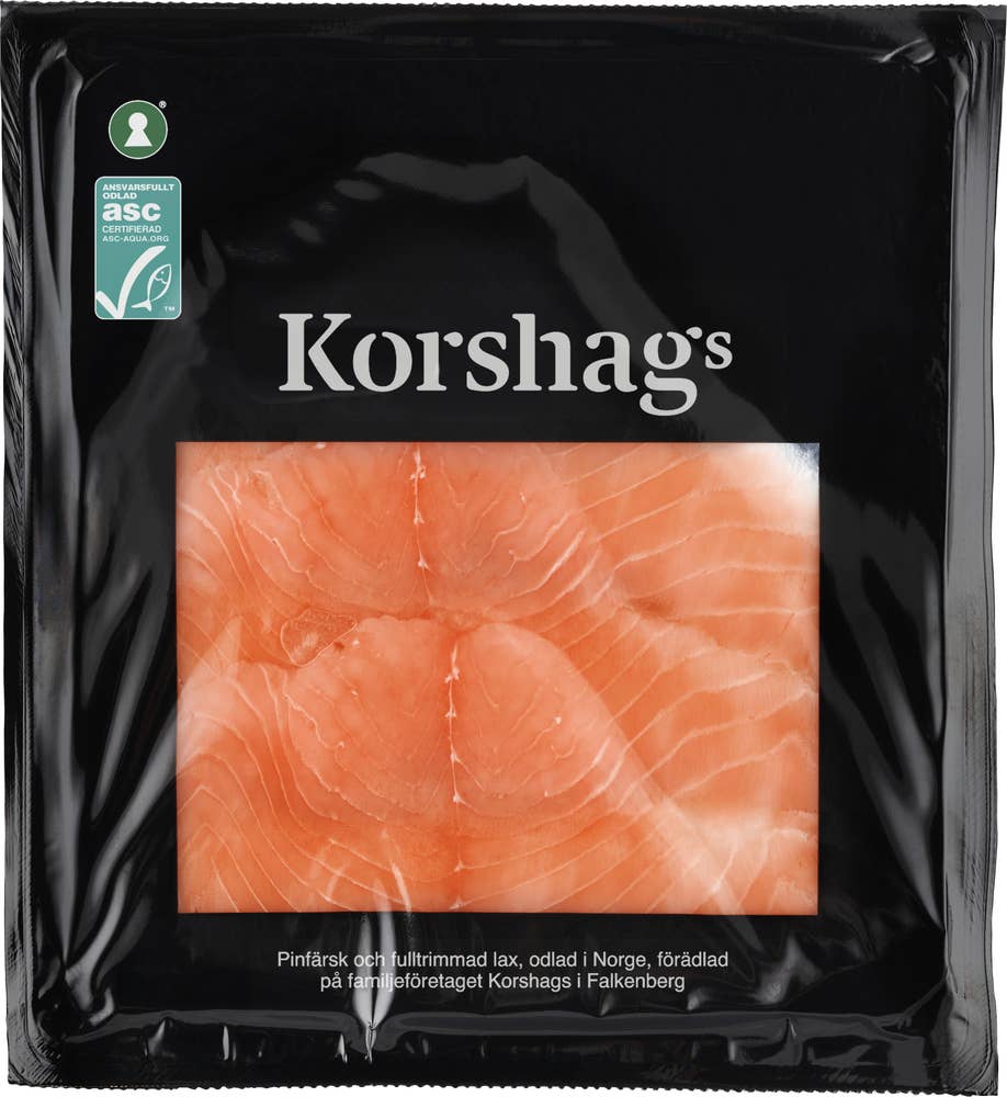 Korshags Rimmad Laxfilé Skivad ASC 100g Korshags