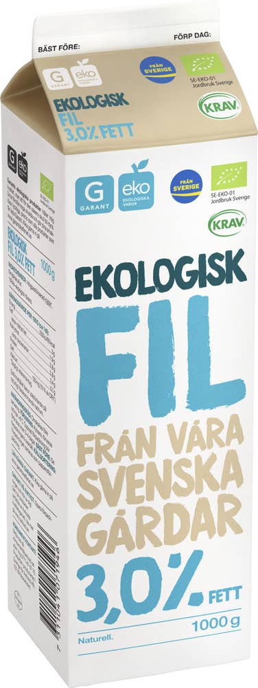 Garant Eko Filmjölk 3% EKO/KRAV