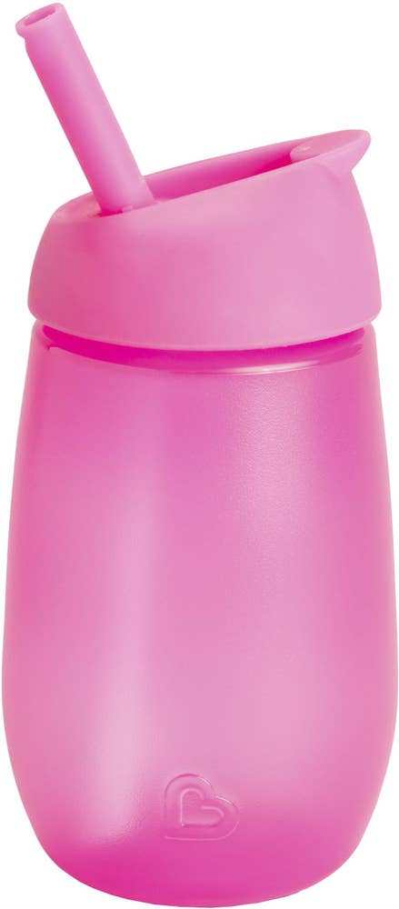 Munchkin Simple Clean Straw Cup Pink +12 M