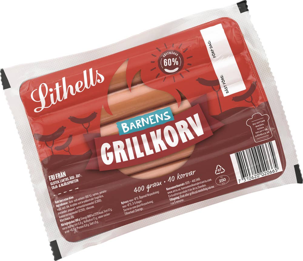 Lithells Grillkorv Barnens Bästa 10-p Lithells