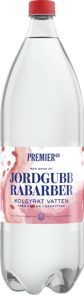 Premier Kolsyrat Vatten Jordgubb & Rabarber