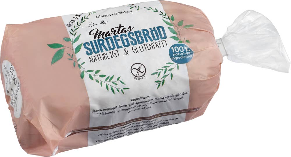 Martas Surdegsbröd Glutenfritt Fryst