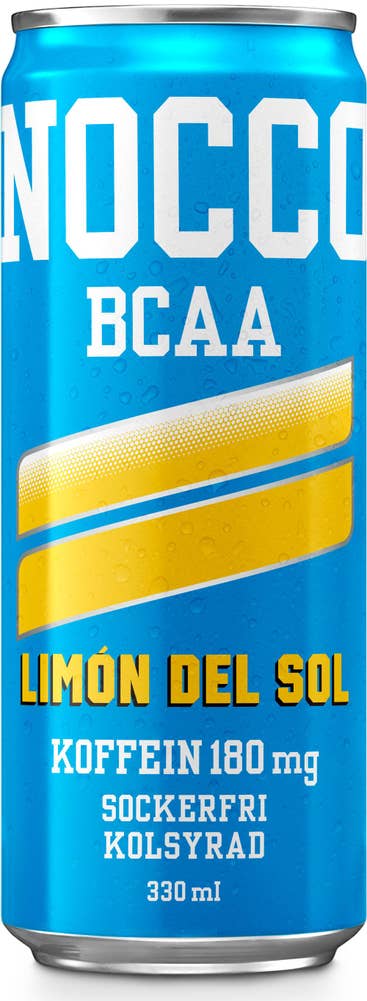 Nocco Energidryck BCAA Limón del Sol Sockerfri