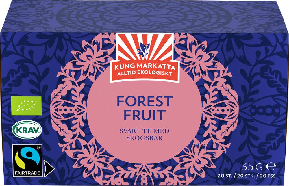 Kung Markatta Svart Te Forest Fruit EKO/KRAV
