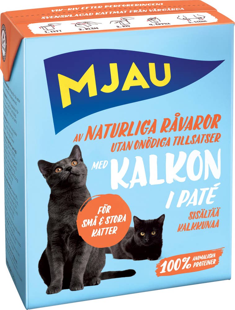 Mjau Kattmat Kalkon i Paté